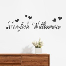  Wandtattoo Spruch "Herzlich