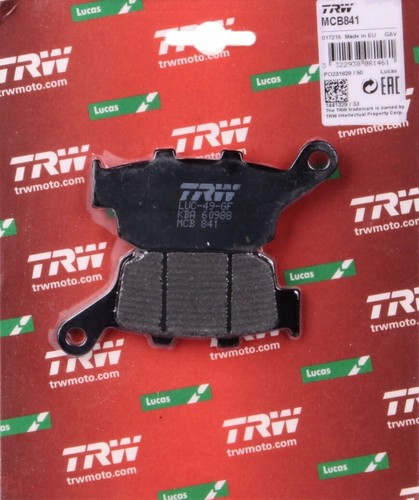 Bremsbeläge hinten mcb841 trw - bremsbeläge,