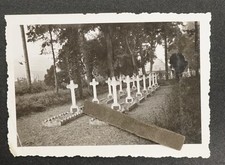 Foto Wk2 Panzerjäger Frankreich Wk1 Kriegerdenkmal Grabstein Kreuz Friedhof Bild