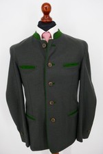 Weber + Frey Lodenfrey Trachten Janker Gr.50 Schurwolle Anthrazit NEU + Etikett