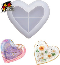 Silikonform Herz Gießform