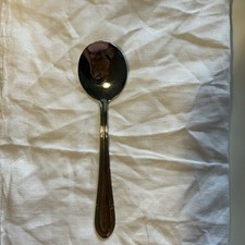 SBS Solingen Besteck 18/10, Ornamente hartvergoldet,  Sahnelöffel