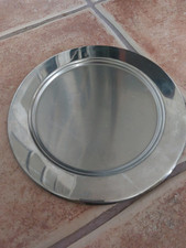 AMC Edelstahl Platte Fleischplatte Silber 30cm Tablett Menü Tisch Küche