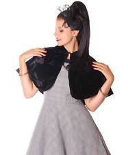 SugarShock Nuri Samt Cape Poncho Rockabilly Samtumhang 