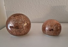 2 LED DEKO KUGELN CRACKLE MOSAIK CRINKLE  KRINKLE ROSE MIT TIMER