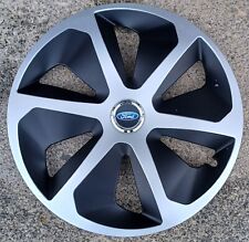 4 Alu-Design Radkappen in 17 Zoll "ROCCO MIX Ring" Schwarz/silber für Ford