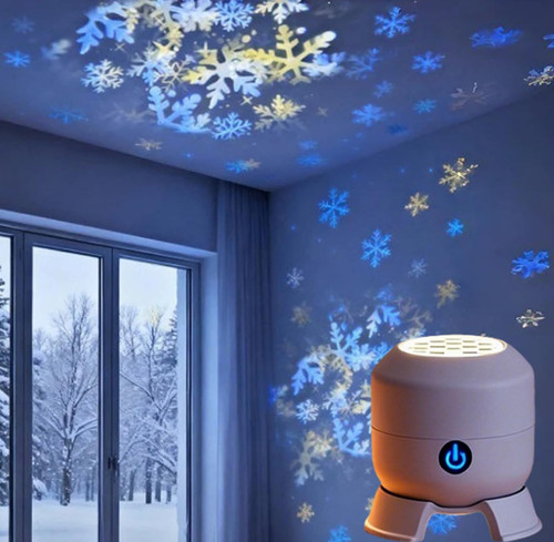 Rotierender led projektor mit - rotierender,
