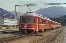 org Dia RHB SBB  Be 4/4-512 4-tlg in Rodels-Realta 13.06.1973 (02112