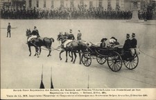 Brüssel besuch kaiserpaar - ak,