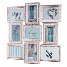 Edler Bilderrahmen weiß gold