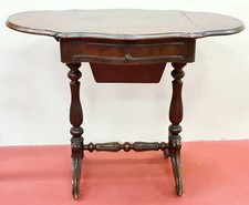 NÄHTISCH AUS MAHAGONIHOLZ