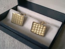 Klassische Manschettenknöpfe Gold 333 elegant und zeitlos Gelb Gold