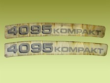 Aufkleber Emblem Sticker 2 Stück IHC Case IH 4095 kompakt Schlepper Traktor
