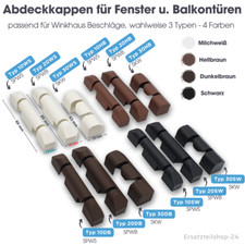 Fenster Abdeckkappen braun