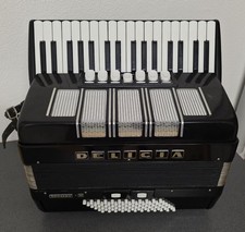 AKKORDEON DELICIA Arnaldo III schwarz, GEBRAUCHT !