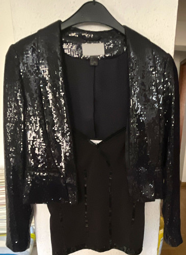 Damen pailletten jacke - h&m,