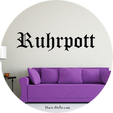 Wandtattoo ruhrpott schriftzug - wandtattoo,