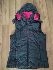 Weste M Steeds dunkelblau pink Reitweste Kapuze 