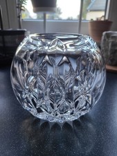 BLUMENVASE KUGELVASE GLASVASE BLEIKRISTALL KRISTALLGLAS VASE TOP!