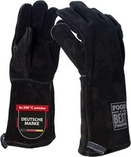 Premium Grillhandschuhe Ofenschutzhandschuhe Leder Grillhandschuh hitzebeständig