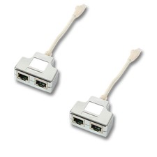 2er-Set Netzwerk Splitter