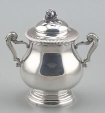 Kleine Bonboniere Zuckerdose Silber 950er Adelskrone Rose Frankreich 19. Jh (13)