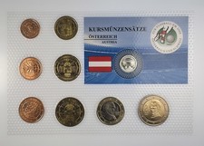 KMS  Kursmünzensatz Österreich zur EM 2008 auf Folie verschweißt