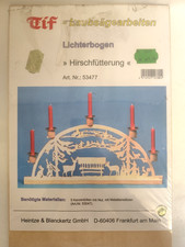 Tif Laubsägearbeiten Vorlage Schwibbogen Lichterbogen Hirschfütterung DIY Holz