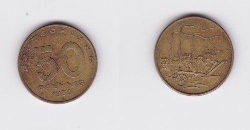 Pfennig messing münze ddr - pfennig,