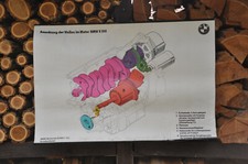 BMW K 100 Schema Wellen Plakat