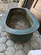 Antiker Gussbrunnen mit Ablauf L 76 cm Vogeltränke usw