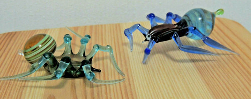 Glasfiguren-Spinnen-Handarbeit