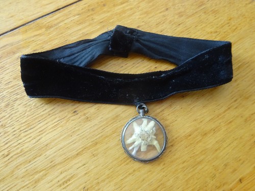 Vintage edelweiß anhänger - vintage, edelweiß-anhänger