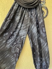 Made In Italy ?? Damen Trendiges Aladinhose Ballonhose mit Muster Gr.5