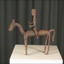 83525) Alte Eisen Reiter-Figur Dogon Mali Afrika AFRIKANISCHE KUNST