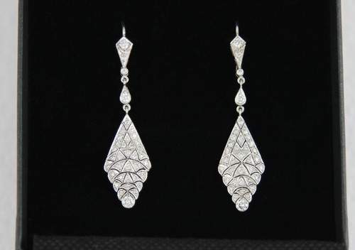 Paar art deco ohrringe - paar,