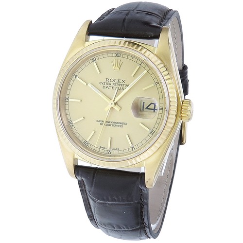Rolex datejust gold - rolex,