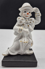 Vintage porzellan clown figur - porzellan,