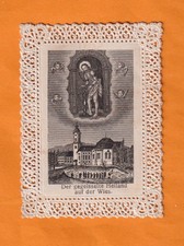 Wallfahrts-Spitzenbild Der gegeisselte Heiland auf der Wies