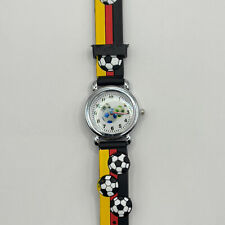 Kinder Fußball Quarzuhr mit Silikonarmband – Sportliche Uhr für Jungen & Mädchen