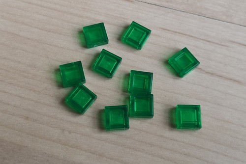 Grün durchsichtige lego - 10, grün-durchsichtige