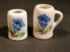 2x Miniatur Krug Enzian