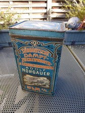 Bonbon Blechdose Adolf Norgauer Ulm - Südd.  Dampf-Zuckerwaren Lebkuchenfabrik