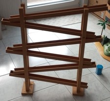 Kugelbahn selbstgemacht Holz L70cm H78cm B14cm
