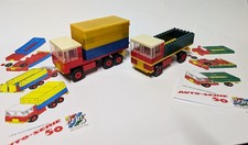 DDR PEBE Bausatz gebaut 511 Kofferfahrzeug + LKW Pritsche  in 1:50 Steine 8mm