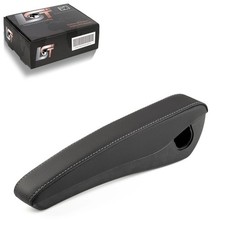 Armrest Faux Leather Black