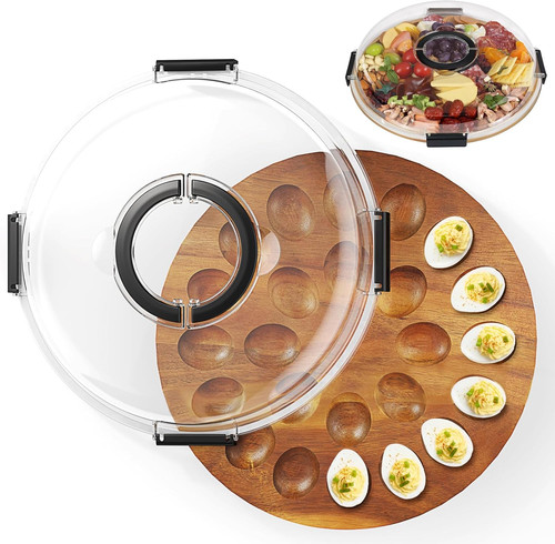 Eier servierplatte mit deckel - eier,