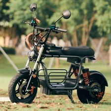 15 Zoll Elektroroller mit korb 48V/15.6AH E-Scooter mit NFC Bis 150kg 75km Moped