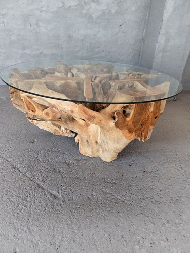 Couchtisch rund aus - , massivholz