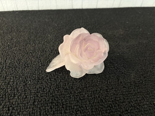 Kristall papiergewicht rose - kristall,